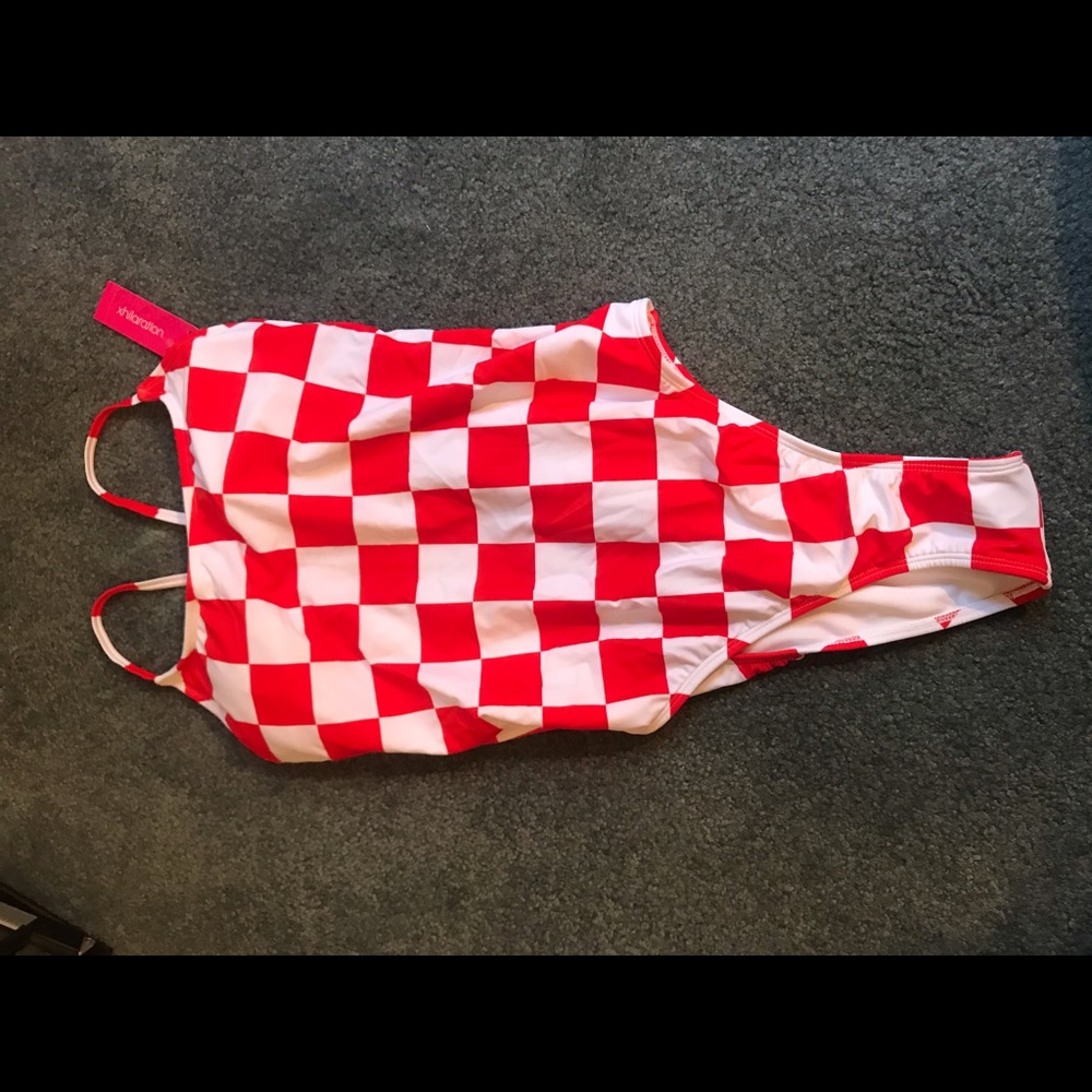 Checkered swimsuit